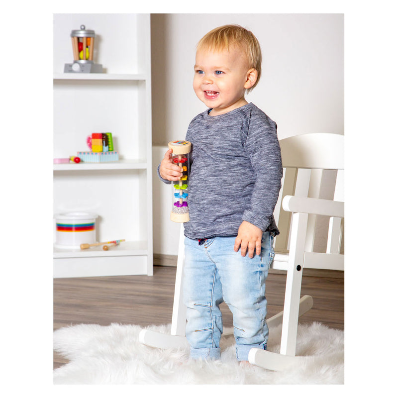 Afbeelding laden in galerijviewer, Small foot - houten regenmaker regenboog
