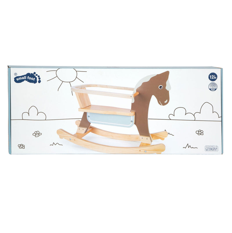 Load image into Gallery viewer, Small foot - hobbelpaard met zitje bruin
