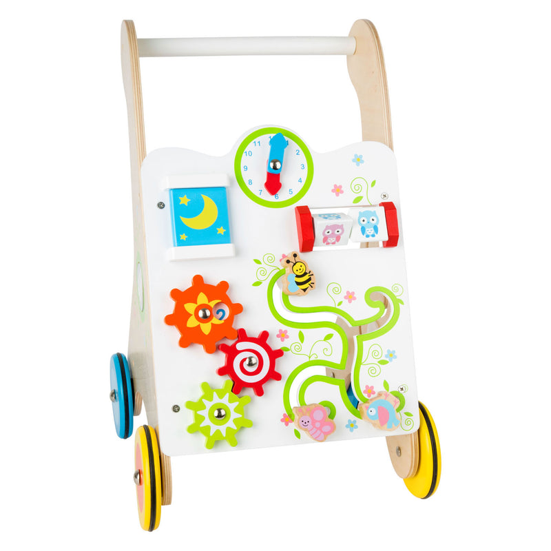 Load image into Gallery viewer, Small Foot Houten Baby Loopwagen Kleurrijk
