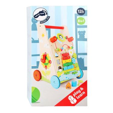 Small foot - houten baby walker loopwagen kleurrijk