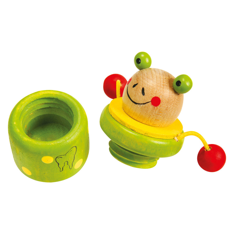 ギャラリービューアに画像をロードする, Small foot - houten melktandenpotje dier, 4st.

