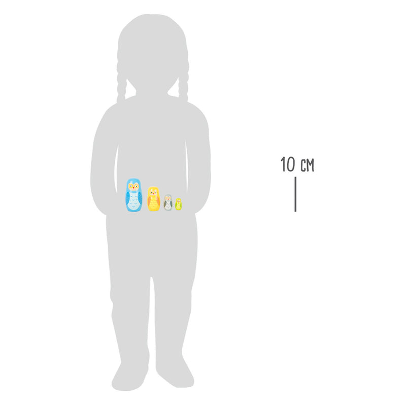 Load image into Gallery viewer, Small Foot Houten Matroesjka Poppen Uilen Familie
