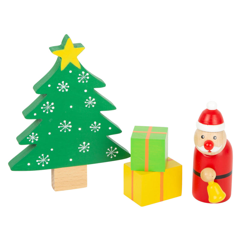 Load image into Gallery viewer, Small Foot Houten Dieren Kerstmis in het Bos Speelset, 17dlg.
