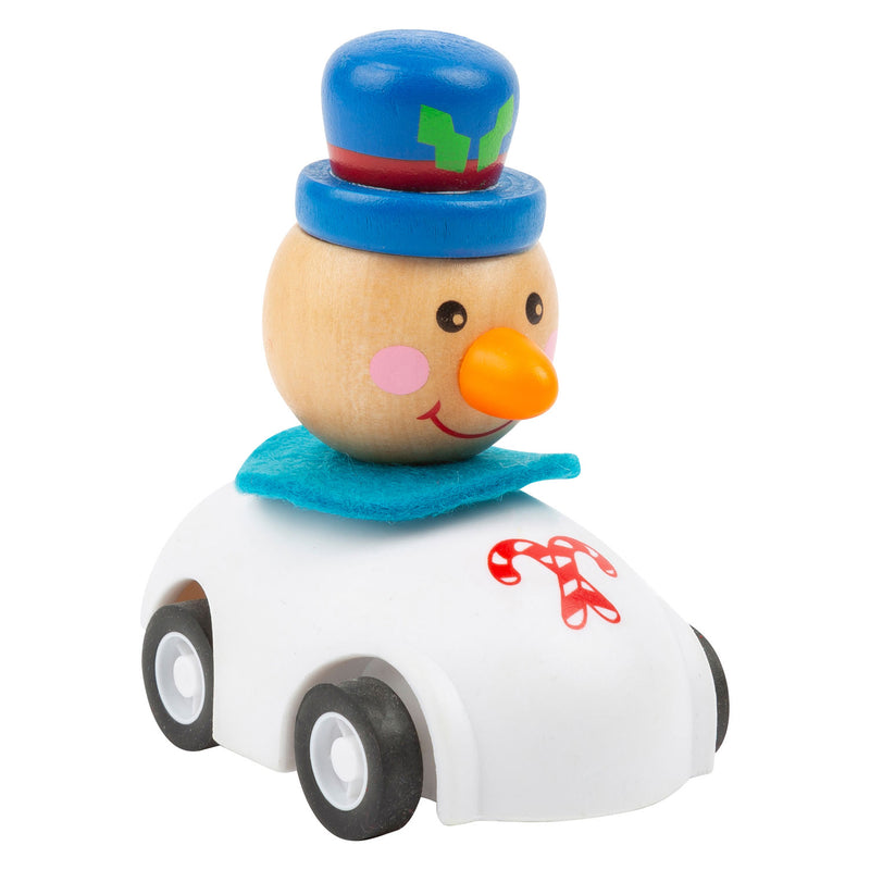 Load image into Gallery viewer, Small Foot Houten Pull-back Kerstauto
