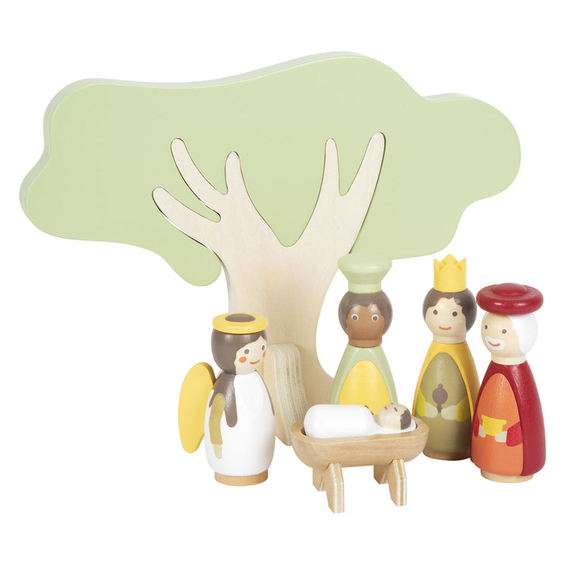 Load image into Gallery viewer, Small foot - houten kerstkribbe speelset
