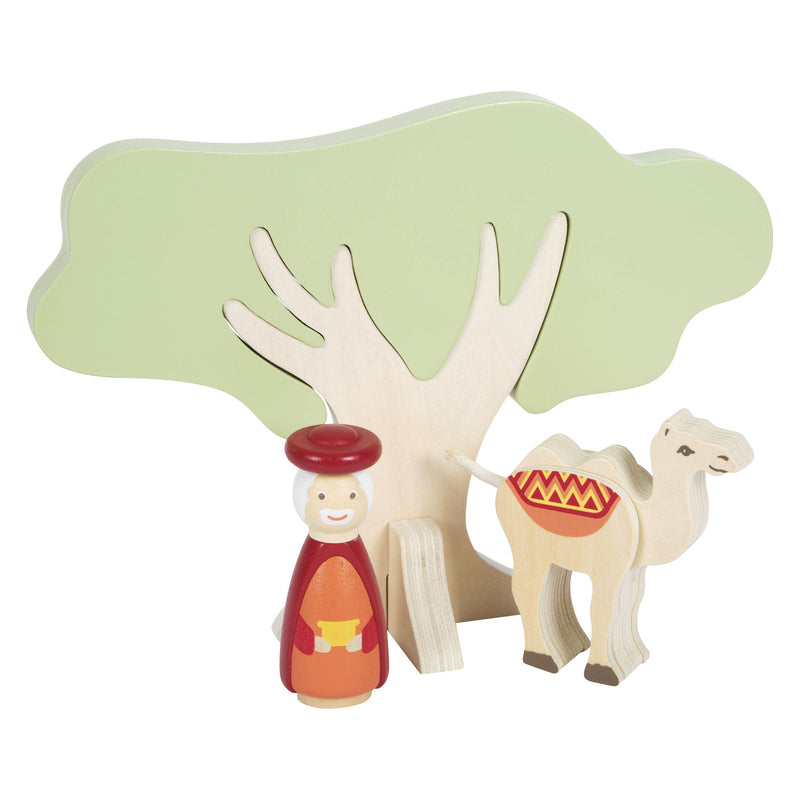 Load image into Gallery viewer, Small foot - houten kerstkribbe speelset
