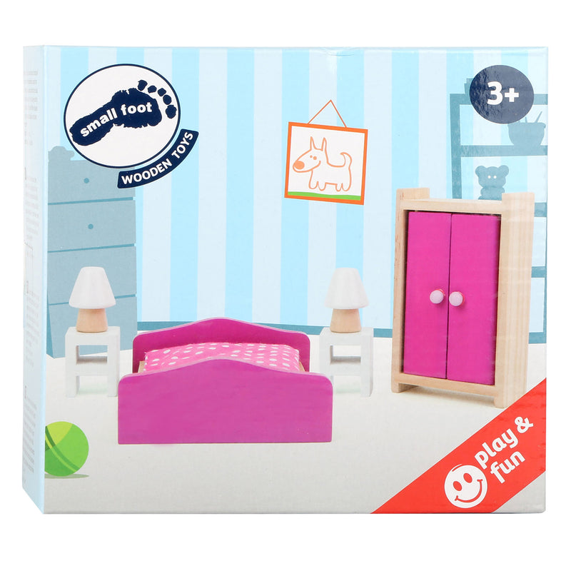 Load image into Gallery viewer, Small Foot Houten Poppenhuis Meubeltjes Slaapkamer, 6dlg.
