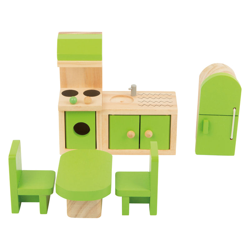 Load image into Gallery viewer, Small foot - houten poppenhuis meubeltjes keuken, 5dlg.
