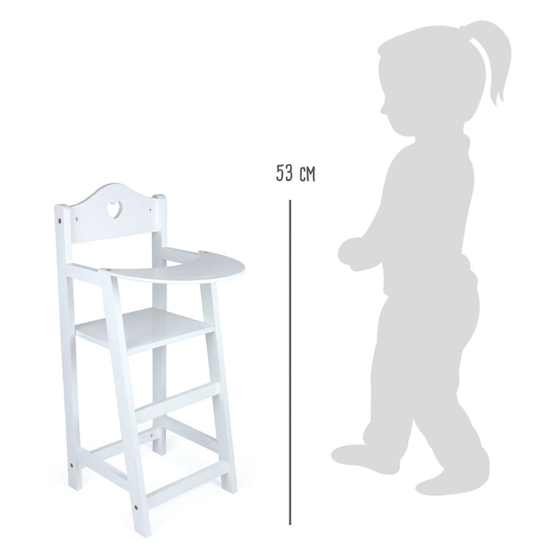 Load image into Gallery viewer, Small foot - houten poppenstoel wit
