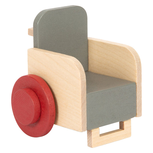 Small foot - houten poppenhuis familie met rolstoel, 6st.