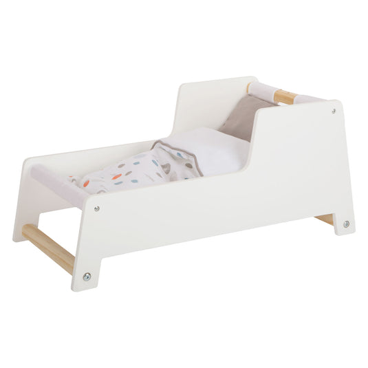 Small foot - houten schommel poppenbed little button