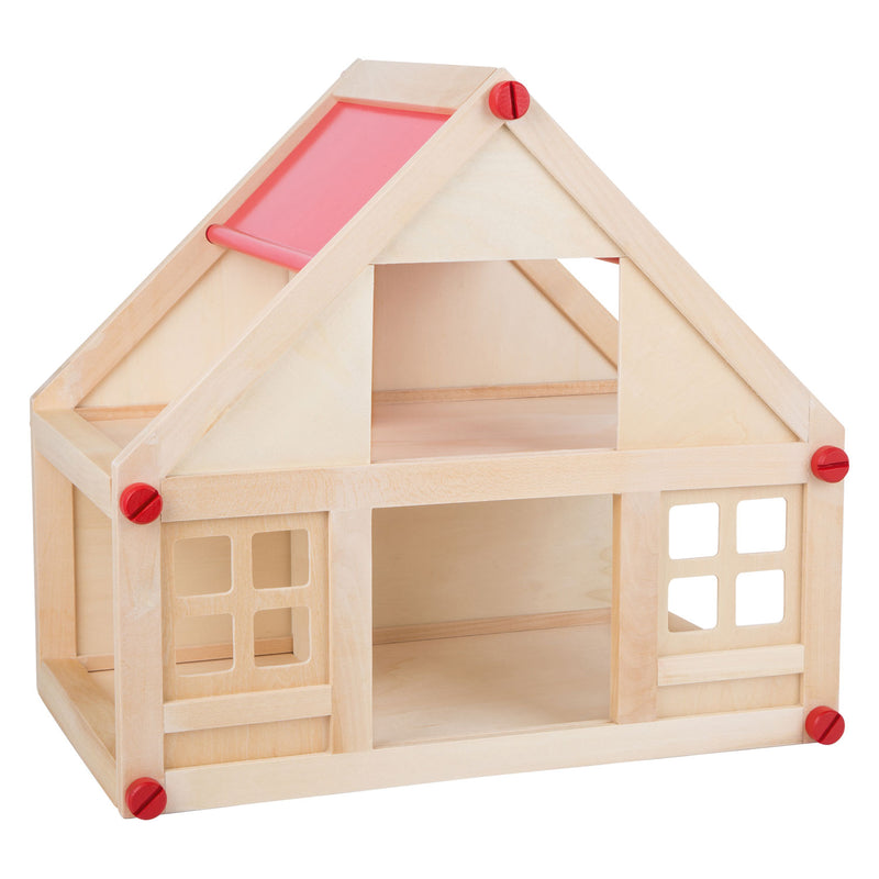Load image into Gallery viewer, Small Foot Houten Poppenhuis met Meubeltjes, 23dlg.
