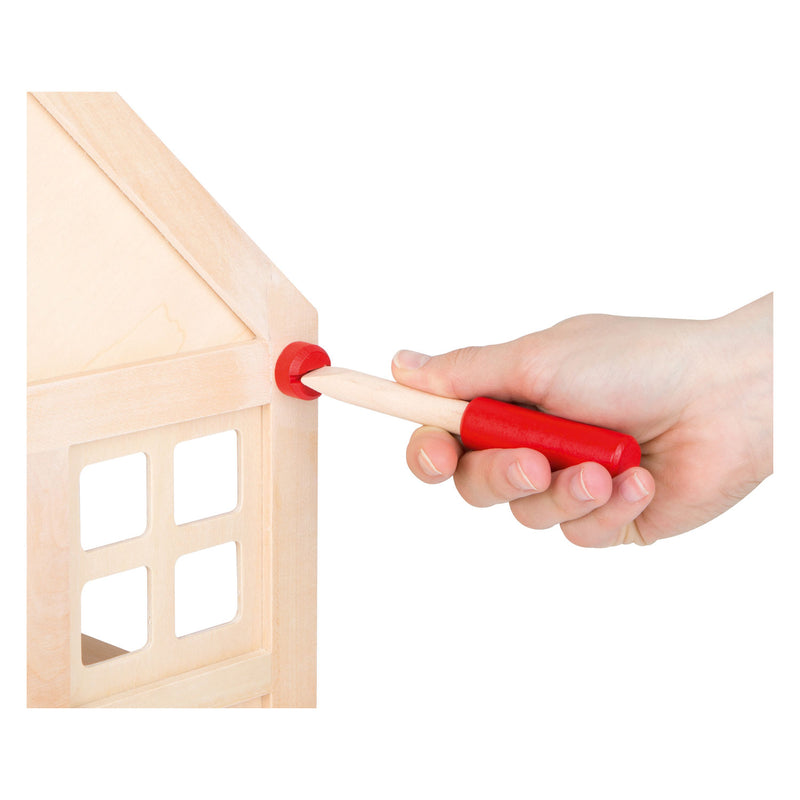 Load image into Gallery viewer, Small Foot Houten Poppenhuis met Meubeltjes, 23dlg.

