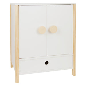 Small foot - houten poppen kledingkast little button met hangers , 3dlg.