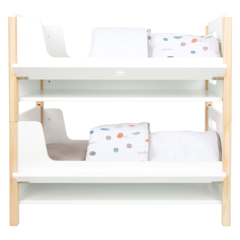 Load image into Gallery viewer, Small foot - houten poppenhoogslaper little button met beddengoed, 6dlg.
