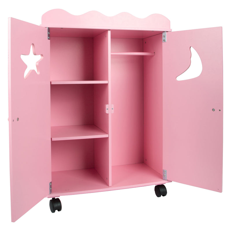 Chargez l'image dans la visionneuse de la galerie, Small foot - houten poppen kledingkast roze
