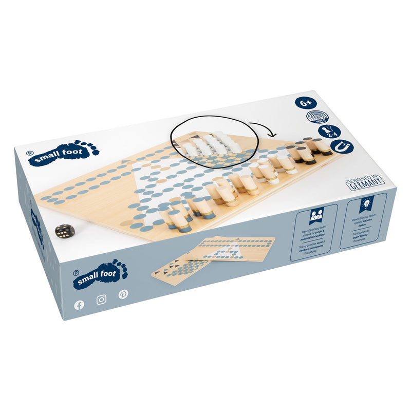 ギャラリービューアに画像をロードする, Small foot - barricade en halma houten bordspel 2in1
