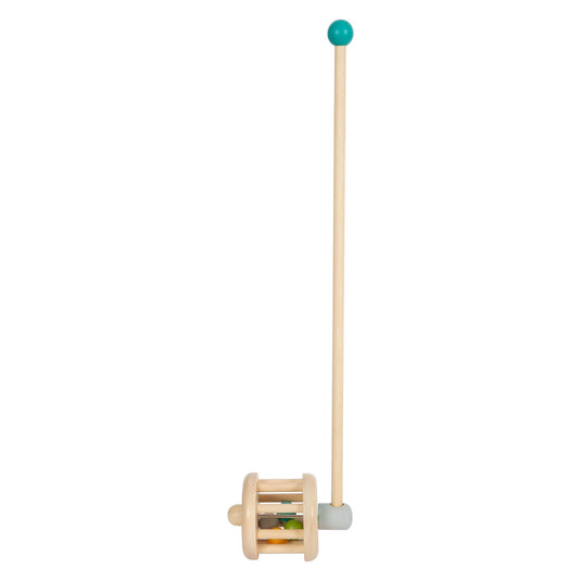 Small foot - houten duwfiguur rammelaar
