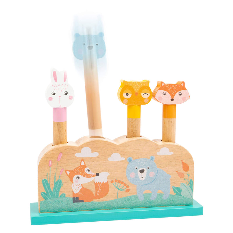 ギャラリービューアに画像をロードする, Small foot - houten motoriek vorm insteekspel bosdieren, 5dlg.
