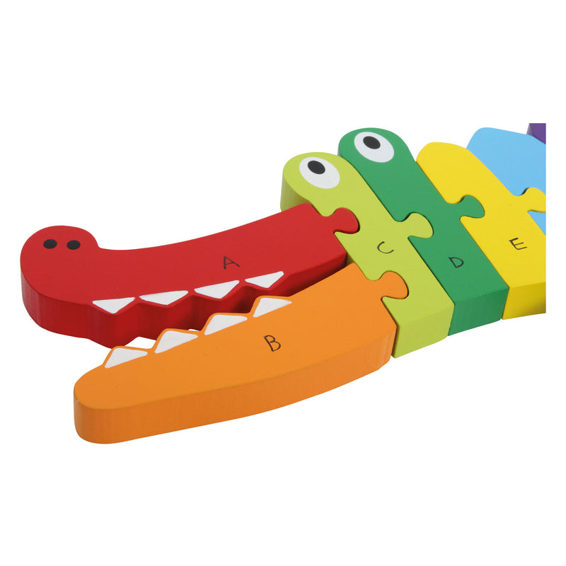 ギャラリービューアに画像をロードする, Small foot - houten abc krokodil puzzel, 26dlg.
