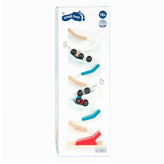 Small foot - houten autobaan toren met auto's, 3dlg.