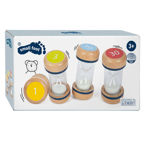 Small foot - houten zandlopers xl set, 4dlg.