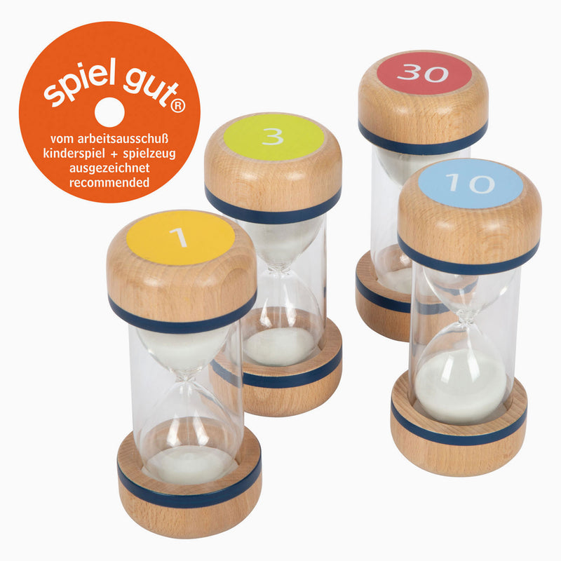 Load image into Gallery viewer, Small foot - houten zandlopers xl set, 4dlg.
