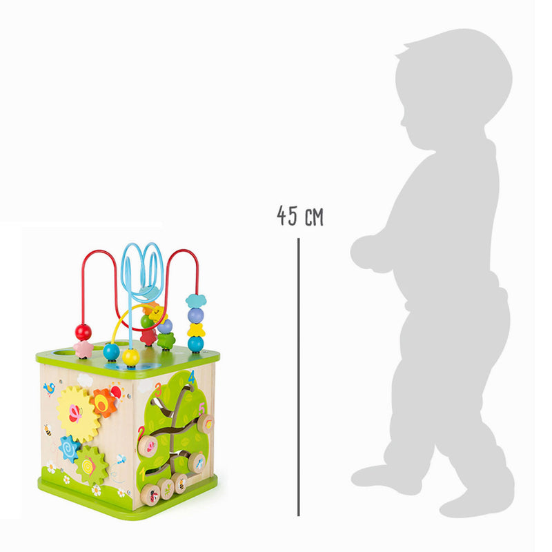 Load image into Gallery viewer, Small foot - houten activiteitenkubus met knikkerbaan, 8dlg.
