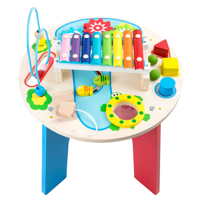 Load image into Gallery viewer, Small foot - houten activiteiten en muziektafel 2in1
