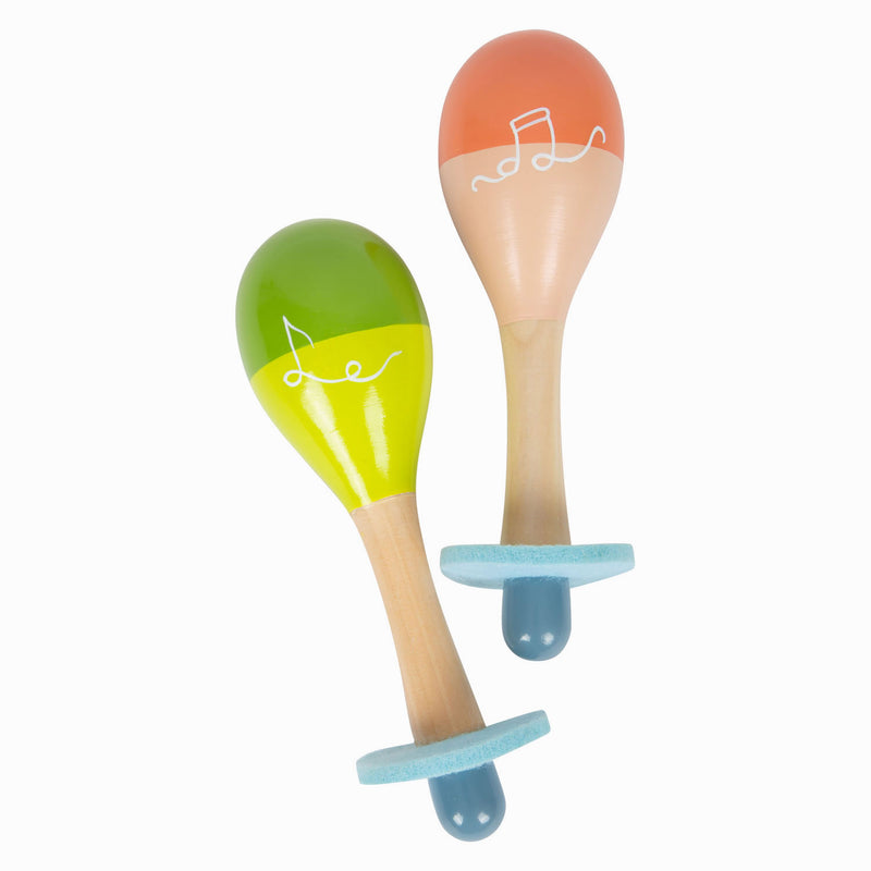 Afbeelding laden in galerijviewer, Small foot - houten maracas groovy beats
