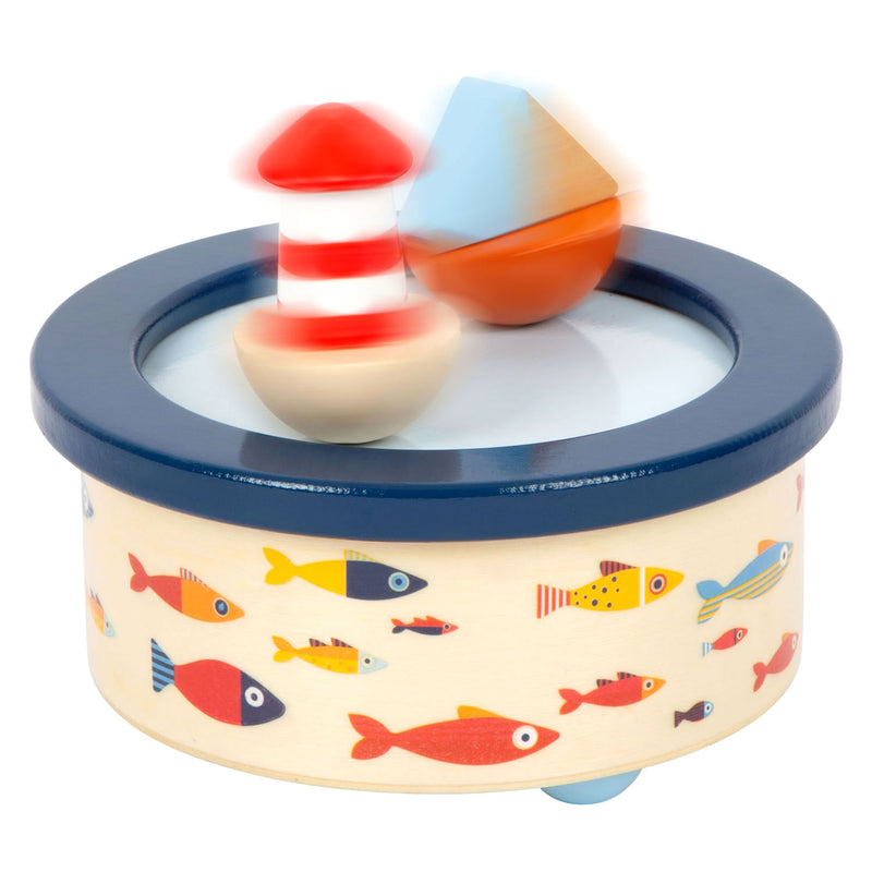 Laden Sie das Bild in Galerie -Viewer, Small foot - houten muziekdoos ocean
