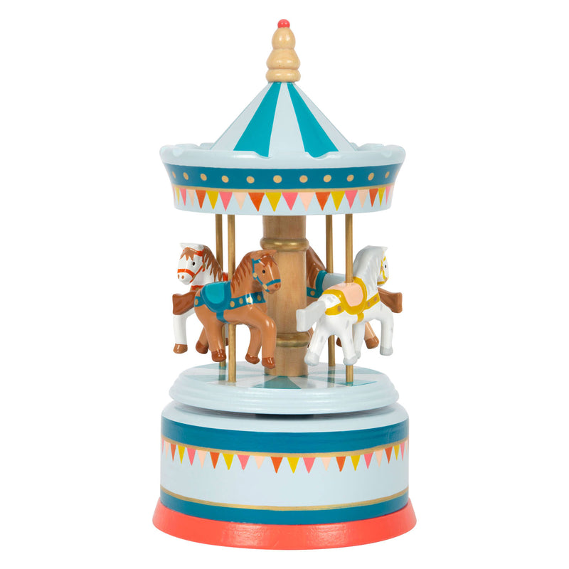 Load image into Gallery viewer, Small foot - houten muziekdoos draaimolen
