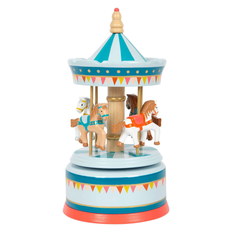 Load image into Gallery viewer, Small foot - houten muziekdoos draaimolen
