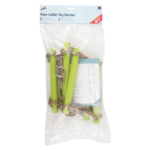 Small foot - touwladder met 5 treden groen, 200cm
