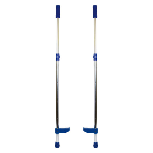 Small foot - metalen stelten verstelbaar blauw, 145cm
