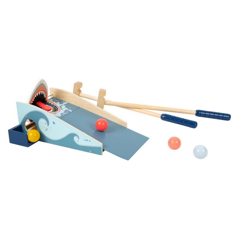 Load image into Gallery viewer, Small foot - houten mini golf haaienaanval, 7dlg.
