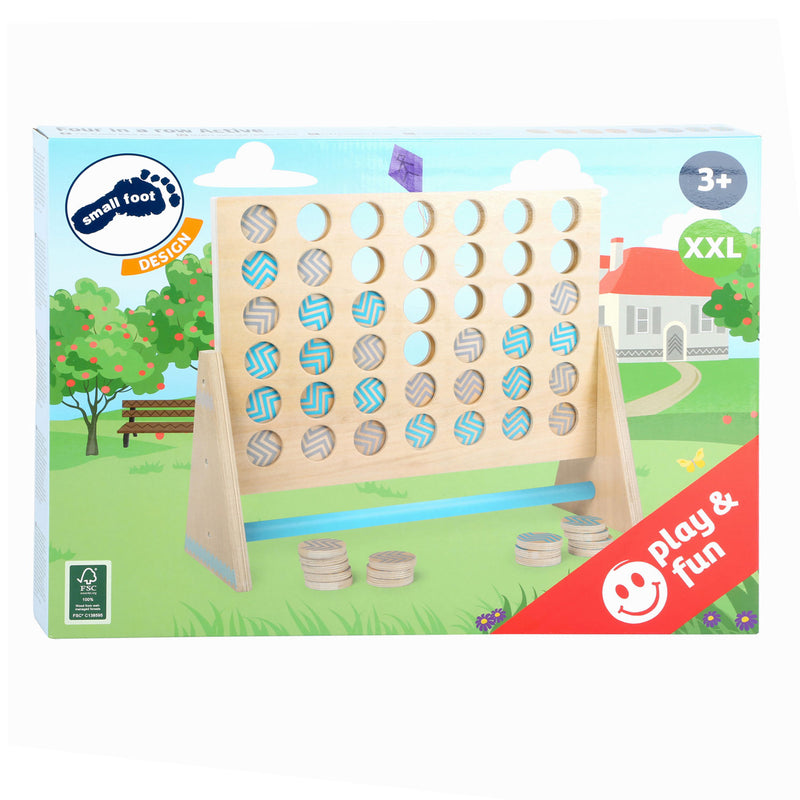 Afbeelding laden in galerijviewer, Small foot - houten spel four in a row xxl, 43dlg.
