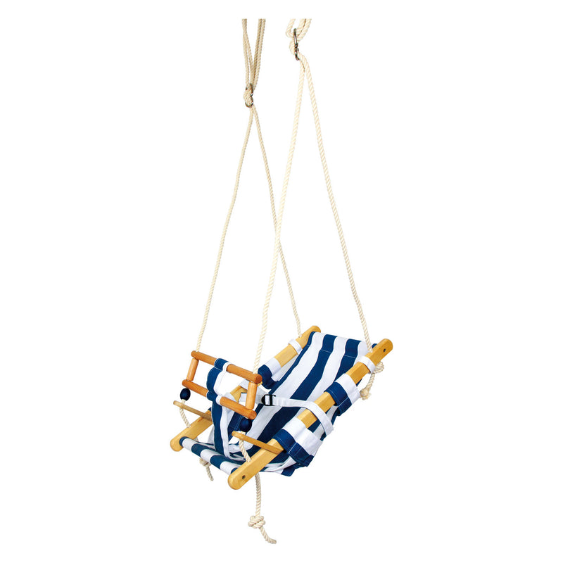 Load image into Gallery viewer, Small foot - houten peuterschommel marineblauw, 120cm

