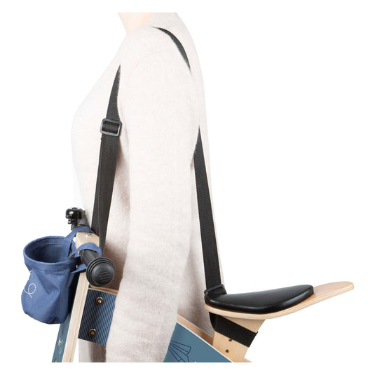 Small foot - houten loopfiets vliegtuig blauw