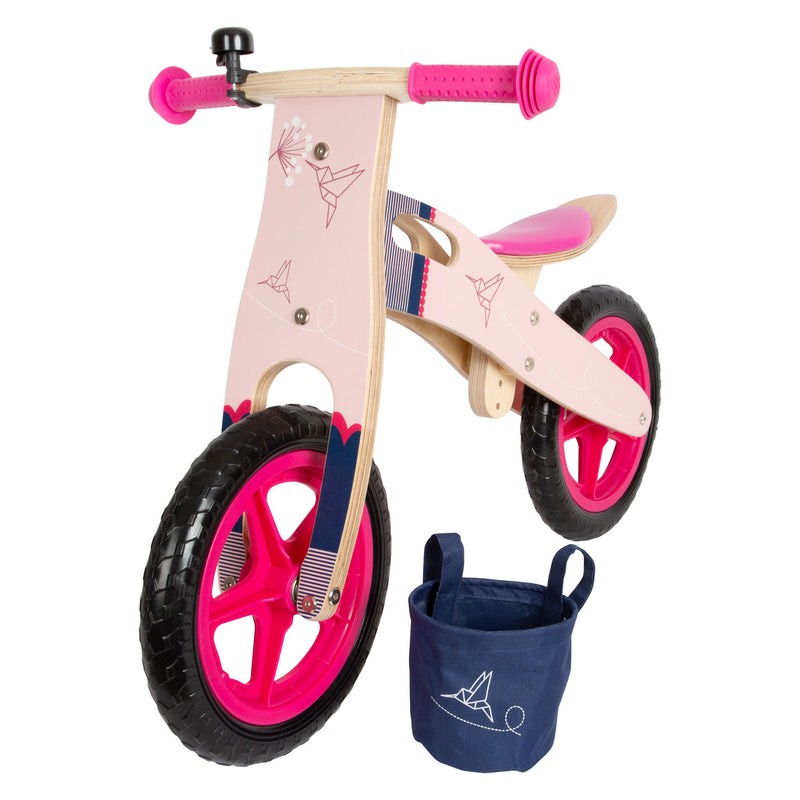 Load image into Gallery viewer, Small foot - houten loopfiets kolibrie roze
