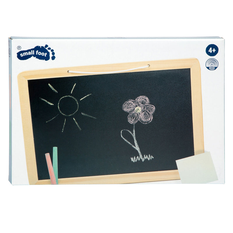 Afbeelding laden in galerijviewer, Small foot - houten krijtbord met gekleurde krijtjes, 7dlg.
