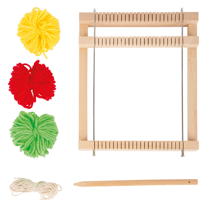 Afbeelding laden in galerijviewer, Small foot - houten weefgetouw compact, 6dlg.
