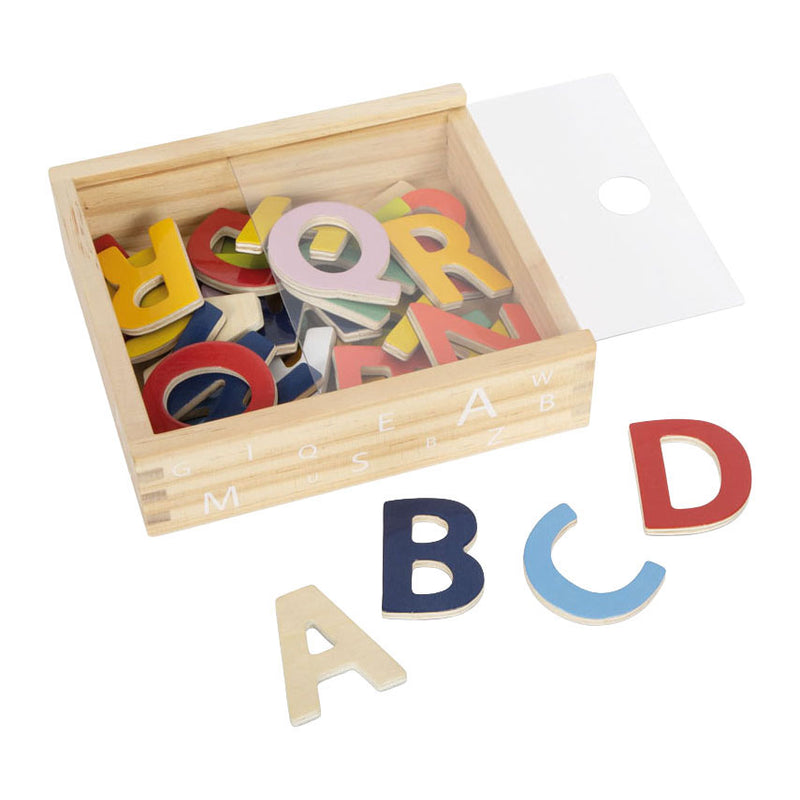 Afbeelding laden in galerijviewer, Small foot - houten magnetische letters kleur, 37dlg.

