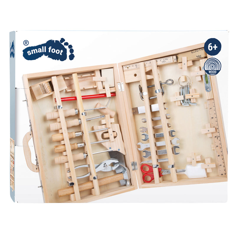 ギャラリービューアに画像をロードする, Small foot - houten gereedschapskist deluxe met gereedschap, 28dlg.
