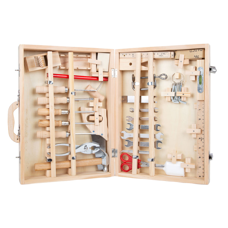 ギャラリービューアに画像をロードする, Small foot - houten gereedschapskist deluxe met gereedschap, 28dlg.
