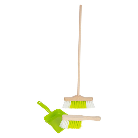 Small foot - houten veegset met bezem, 3dlg.