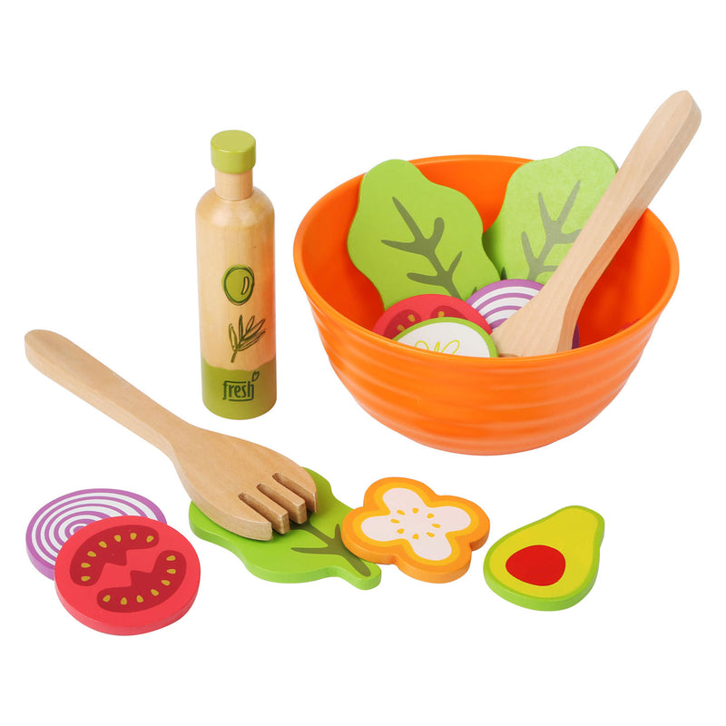 ギャラリービューアに画像をロードする, Small foot - houten speeleten salade speelset, 15dlg,
