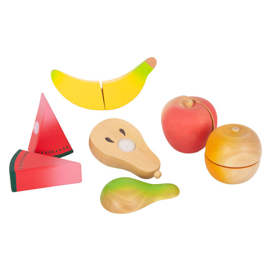 Small foot - houten snij- en speeleten fruit set, 13dlg.