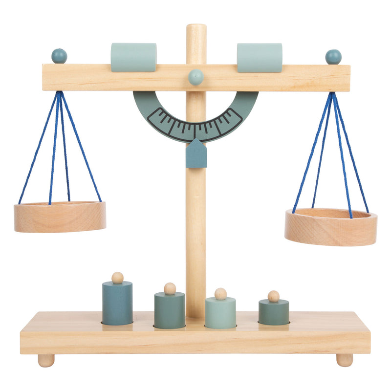 Load image into Gallery viewer, Small foot - houten weegschaal met gewichten, 5dlg.
