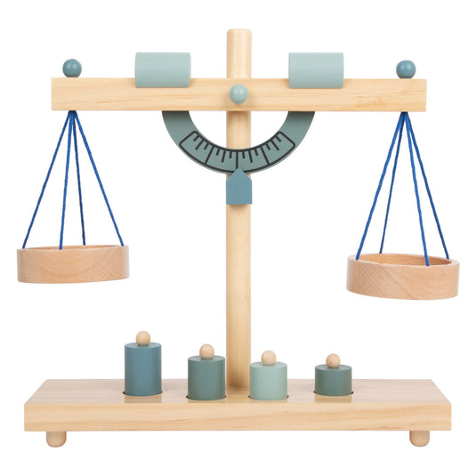 Small foot - houten weegschaal met gewichten, 5dlg.